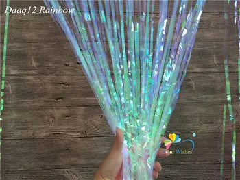 1*2M Metallic Rainbow Foil Fringe Shiny Curtains Background Party Photo Booth Backdrop Wedding Birthday Decorations
1*2M Metallic Rainbow Foil Fringe Shiny Curtains Background Party Photo Booth Backdrop Wedding Birthday Decorations