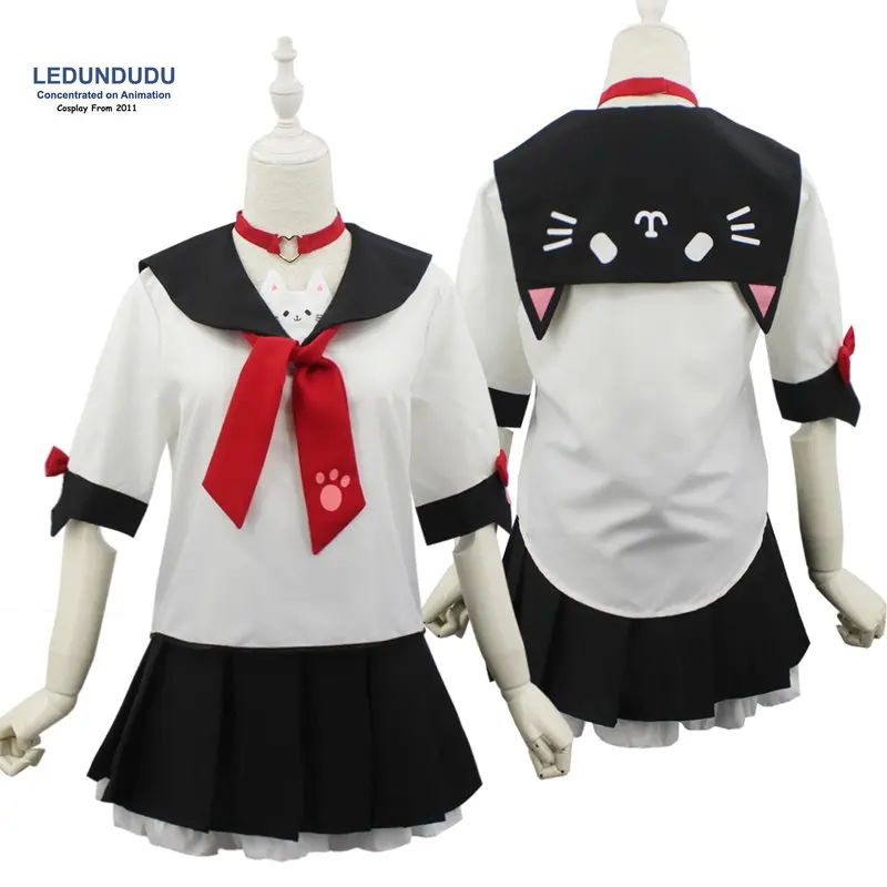 Japan Harajuku Lolita Cat Orecchiette Sailor Suits Women Uniforms Sweet JK Sailor Tops+Skirts for Halloween Cosplay Costumes
Japan Harajuku Lolita Cat Orecchiette Sailor Suits Women Uniforms Sweet JK Sailor Tops+Skirts for Halloween Cosplay Costumes