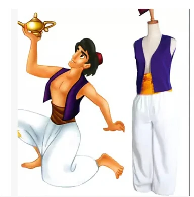 Christmas Halloween Adult Men Aladdin Costume Halloween Anime Cosplay Fancy Dress Aladdin Lamp Prince Adam Costumes Vest Pants
Christmas Halloween Adult Men Aladdin Costume Halloween Anime Cosplay Fancy Dress Aladdin Lamp Prince Adam Costumes Vest Pants