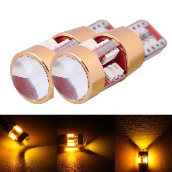 Car T10 LED super bright W5W 168 194 8W 3000K Cold Yellow light 19-SMD 3014 LED Indicator Lamp (2 PCS)
Car T10 LED super bright W5W 168 194 8W 3000K Cold Yellow light 19-SMD 3014 LED Indicator Lamp (2 PCS)