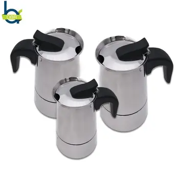 OBR 1PCS Stainless Steel Mocha Pot European Coffee Machine Espresso Pot Straight Mocha Espresso Percolator Pot 2cup/4cup/6cup
OBR 1PCS Stainless Steel Mocha Pot European Coffee Machine Espresso Pot Straight Mocha Espresso Percolator Pot 2cup/4cup/6cup