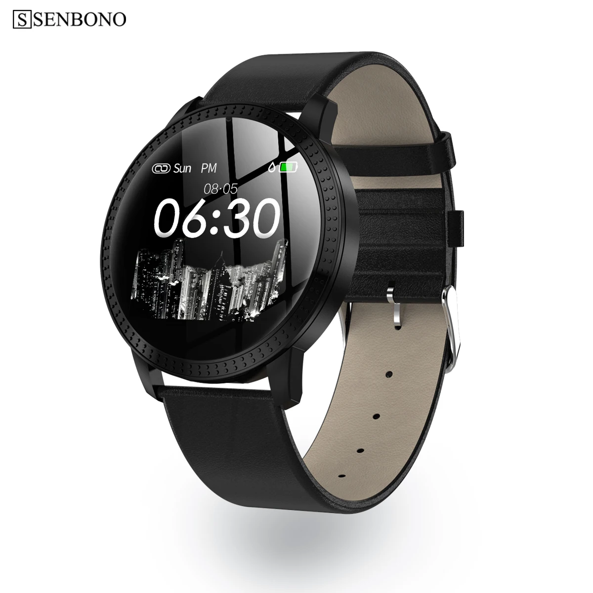 

SENBONO CF18 Smart Watch OLED Color Screen smartwatch men women Fashion Fitness Tracker Heart Rate smart band