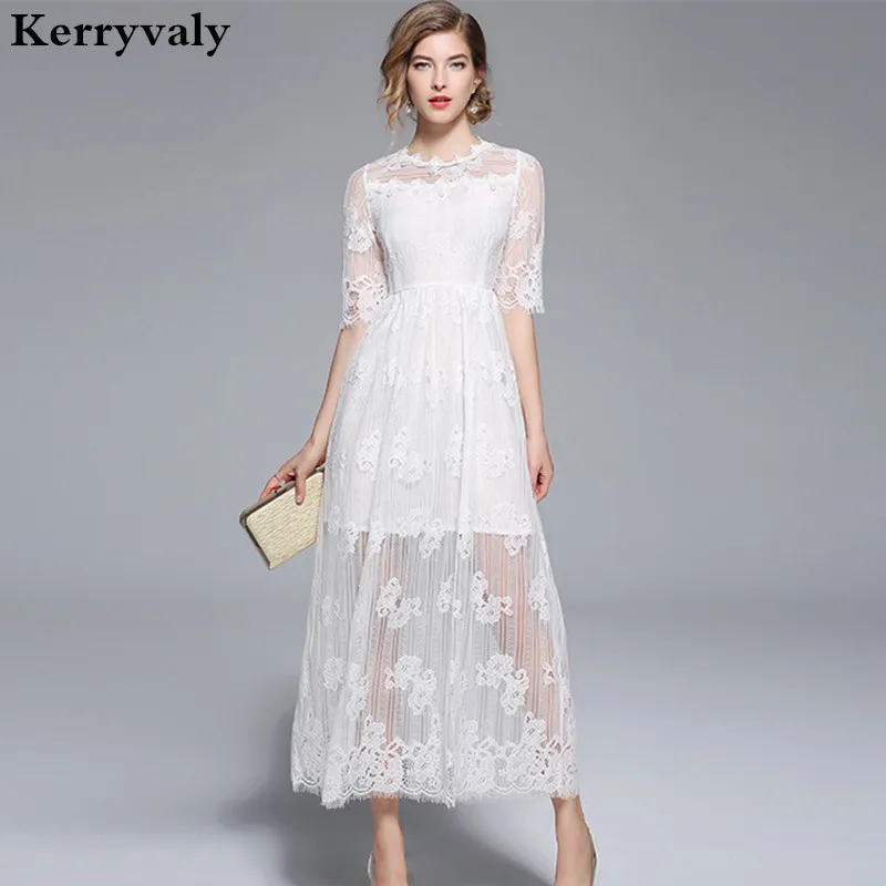 Summer Women Flower White Lace Dress Ropa Mujer Verano 2019 Vestido Feminino Long Maxi Dress Robe Longue Femme Ete K3507
Summer Women Flower White Lace Dress Ropa Mujer Verano 2019 Vestido Feminino Long Maxi Dress Robe Longue Femme Ete K3507