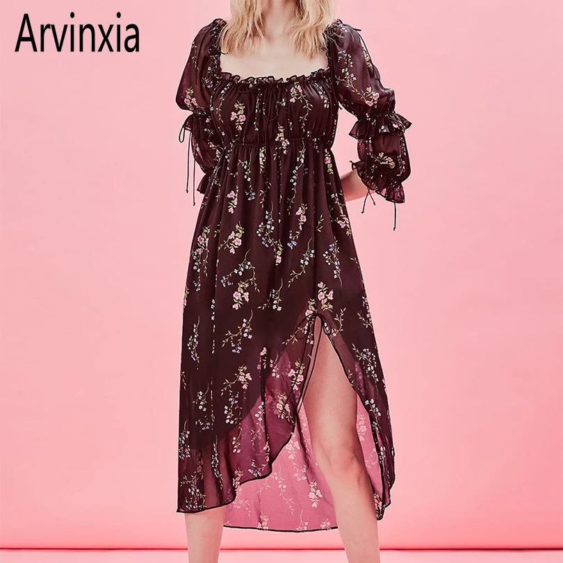 Arvinxia ZA Sexy Chiffon Floral Printed Woman Summer Dress Fashion Puff Sleeves Lady Dress Elegant Hollow Out Bow Woman Vestidos
Arvinxia ZA Sexy Chiffon Floral Printed Woman Summer Dress Fashion Puff Sleeves Lady Dress Elegant Hollow Out Bow Woman Vestidos