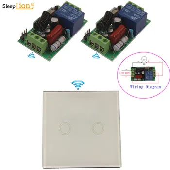 Sleeplion 220V Wireless Touch Wall Switch Remote Controllers 2 Receiver Light Fan Lamp LED Switch 110V-220V Universal Voltage
Sleeplion 220V Wireless Touch Wall Switch Remote Controllers 2 Receiver Light Fan Lamp LED Switch 110V-220V Universal Voltage