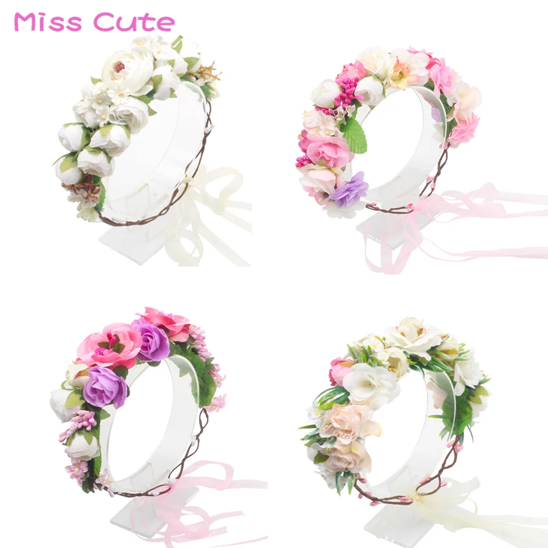 Flower Girl Flower Crown Wedding Hair Accessories Sweet Girls Ladies Flower Headband Summer Beach Adjustable Yarn Garland Wreath
Flower Girl Flower Crown Wedding Hair Accessories Sweet Girls Ladies Flower Headband Summer Beach Adjustable Yarn Garland Wreath