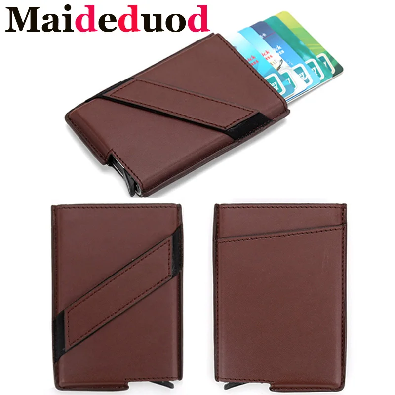 New Slim PU Leather Credit Card Holder Wallet Aluminium Men Women Metal Wallet for Cards Business Card Package RFID Protector
New Slim PU Leather Credit Card Holder Wallet Aluminium Men Women Metal Wallet for Cards Business Card Package RFID Protector