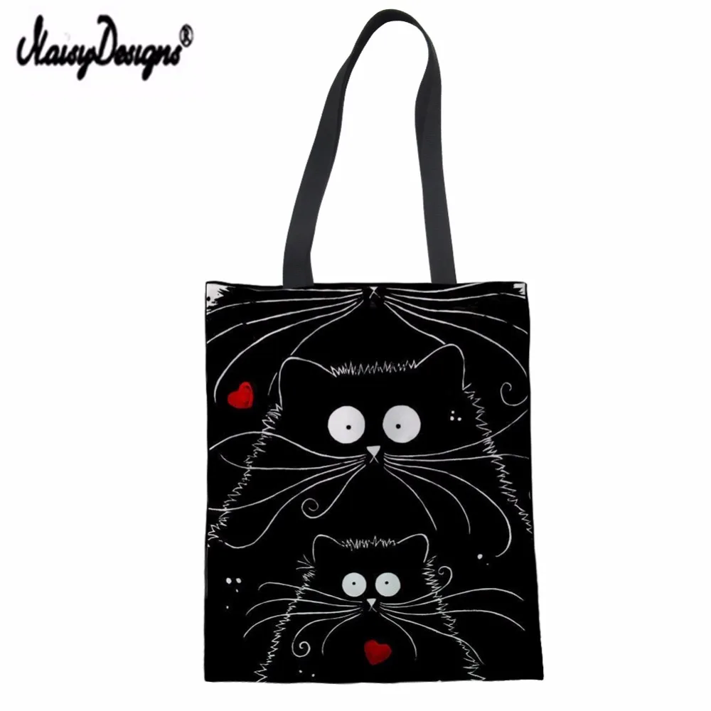 NOISYDESIGNS Women Canvas Tote Bags Simple Heart Cats Pattern Printed Girls Eco HandBags Summer Beach Bag Female DIY Custom
NOISYDESIGNS Women Canvas Tote Bags Simple Heart Cats Pattern Printed Girls Eco HandBags Summer Beach Bag Female DIY Custom