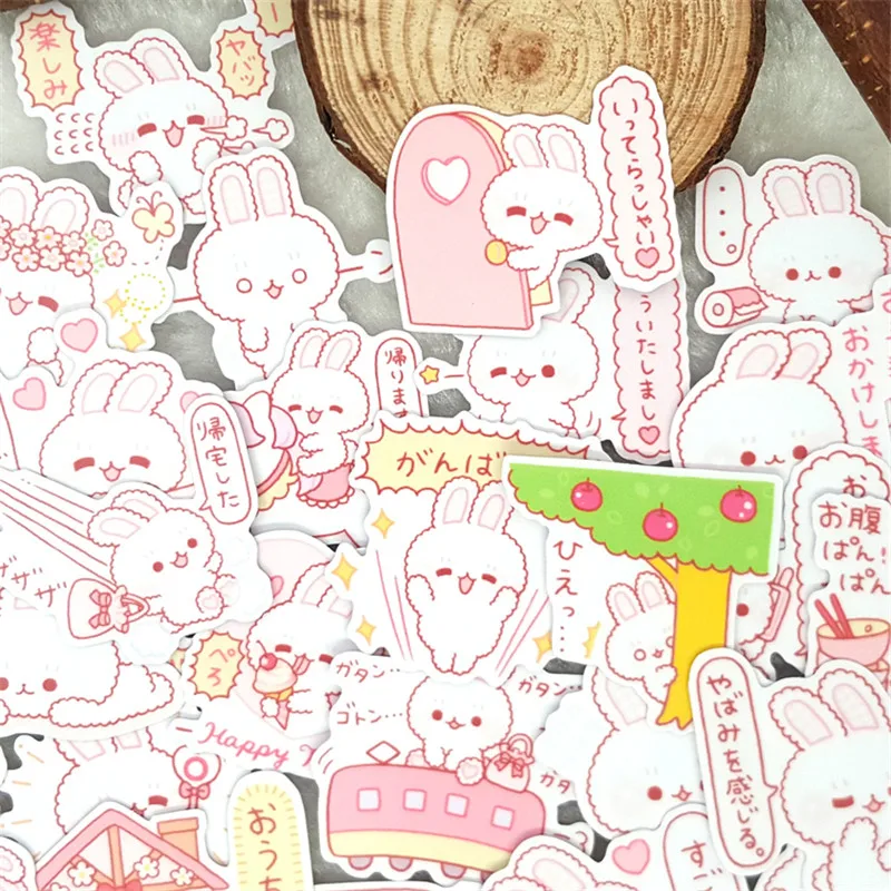 40 pcs Anime pink rabbit Decorative Stickers Adhesive Stickers DIY Decoration Diary Japa Stationery Stickers Children Gift
40 pcs Anime pink rabbit Decorative Stickers Adhesive Stickers DIY Decoration Diary Japa Stationery Stickers Children Gift