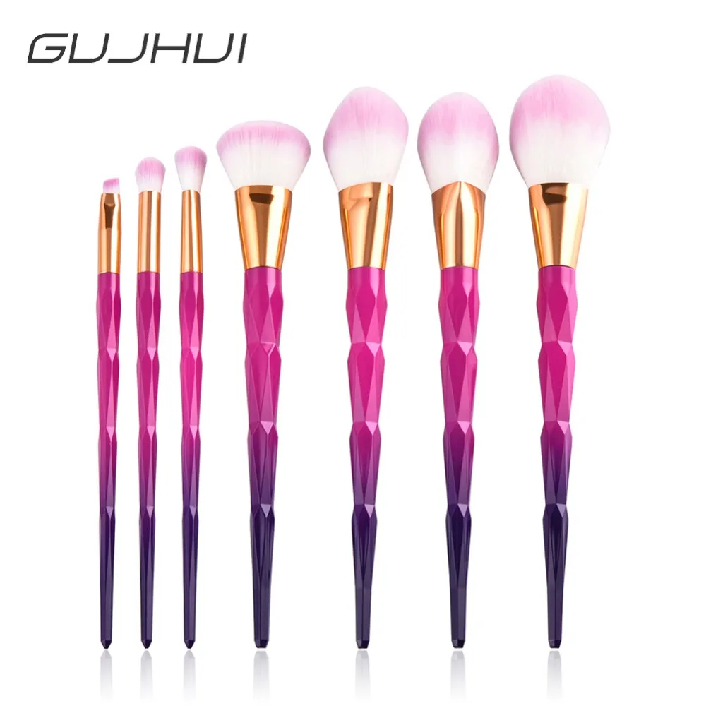 7 PCS Diamond Makeup Brushes Set Green Blue Purple Color Facial Foundation Powder Contour Cosmetic Make Up Brush Kit #262191
7 PCS Diamond Makeup Brushes Set Green Blue Purple Color Facial Foundation Powder Contour Cosmetic Make Up Brush Kit #262191