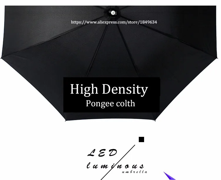 7 Colors LED Star Wars Umbrella Golf Umbrella Rain Men Women Light Flash Night Protection Car FlashLight Transparent Umbrella