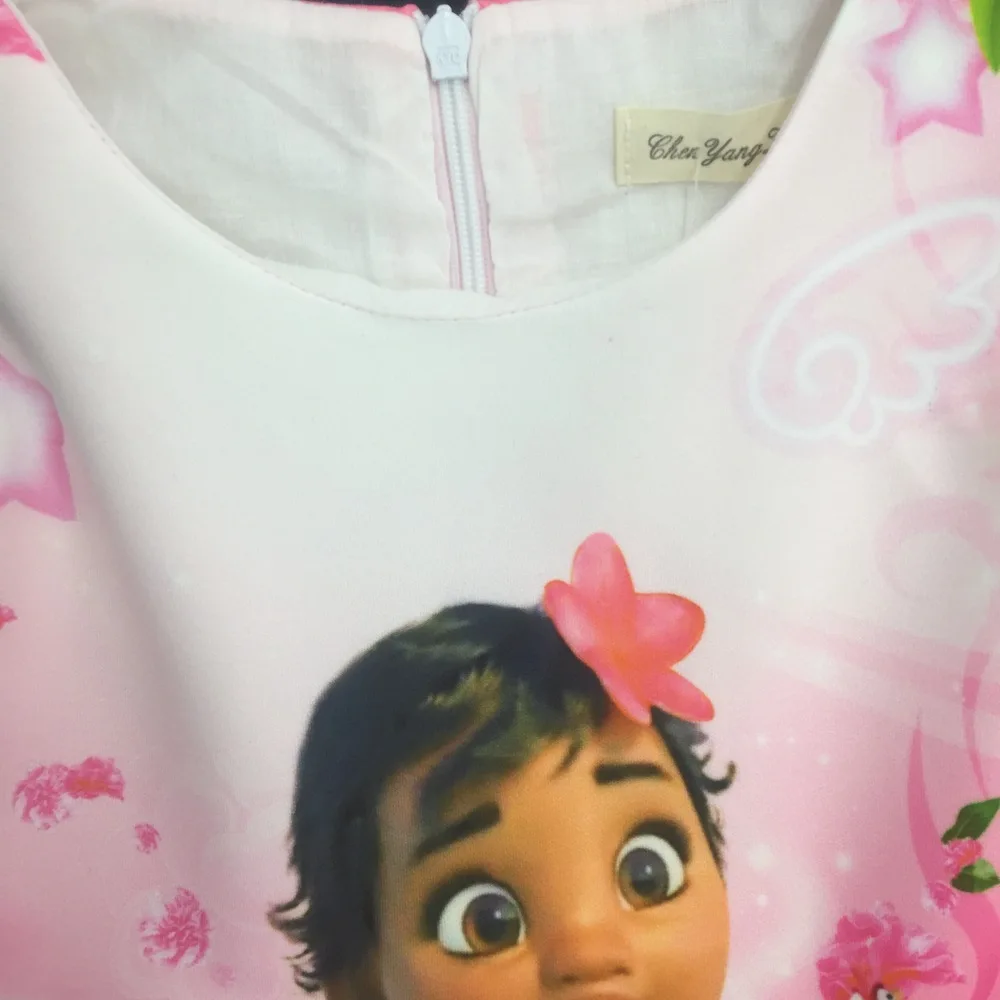 5 Bibihou 2017 designer kids Girls Clothing Dresses Printing Moana Teenagers Dress Summer Sleeveless Christmas Carnival Costumes