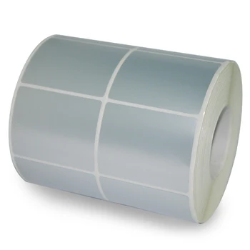50*40*2000 matte silver PET label bar code sticker waterproof anti tear in roll for thermal carbon ribbon printer
50*40*2000 matte silver PET label bar code sticker waterproof anti tear in roll for thermal carbon ribbon printer