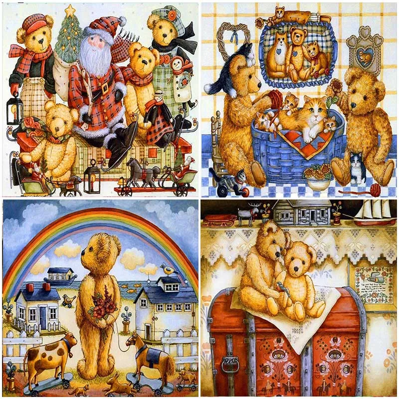Cartoon Bear 5D Diamond Painting Full Square Drill Home Room Decoration Gift Mosaic Cartoon Animal Cross Stitch Embroidery Craft
Cartoon Bear 5D Diamond Painting Full Square Drill Home Room Decoration Gift Mosaic Cartoon Animal Cross Stitch Embroidery Craft