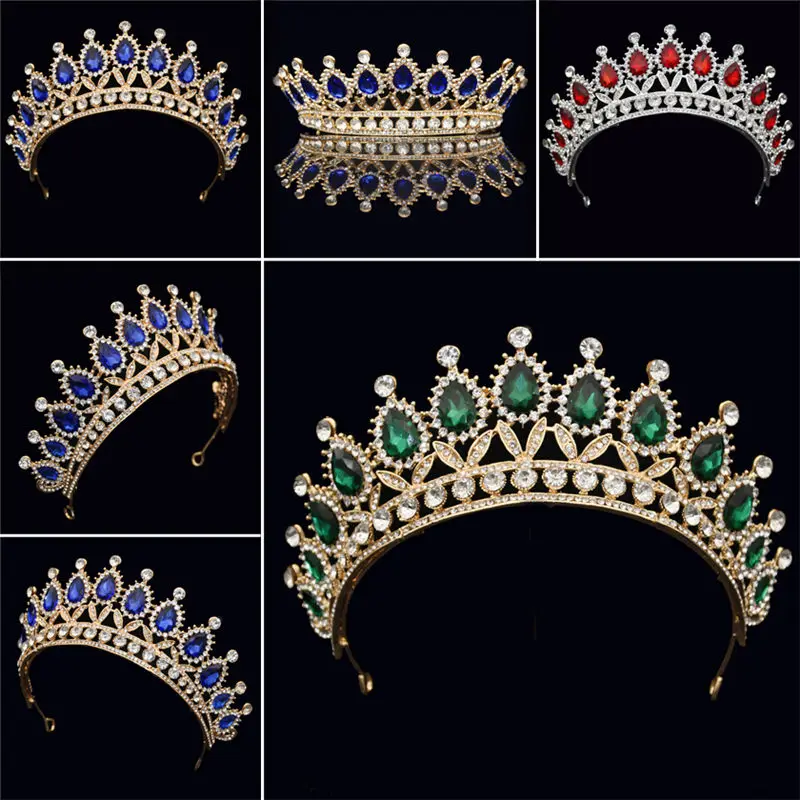 Vintage Baroque Gold Crystal Tiara Crown for Queen Diadem Bridal Crowns Tiaras Bride Headbands Wedding Hair Jewelry Accessories
Vintage Baroque Gold Crystal Tiara Crown for Queen Diadem Bridal Crowns Tiaras Bride Headbands Wedding Hair Jewelry Accessories