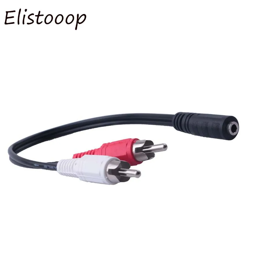 Universal Female Jack to 2 RCA Male 3.5mm Stereo Audio Socket to Headphone 3.5 Y Adapter Cable
Universal Female Jack to 2 RCA Male 3.5mm Stereo Audio Socket to Headphone 3.5 Y Adapter Cable