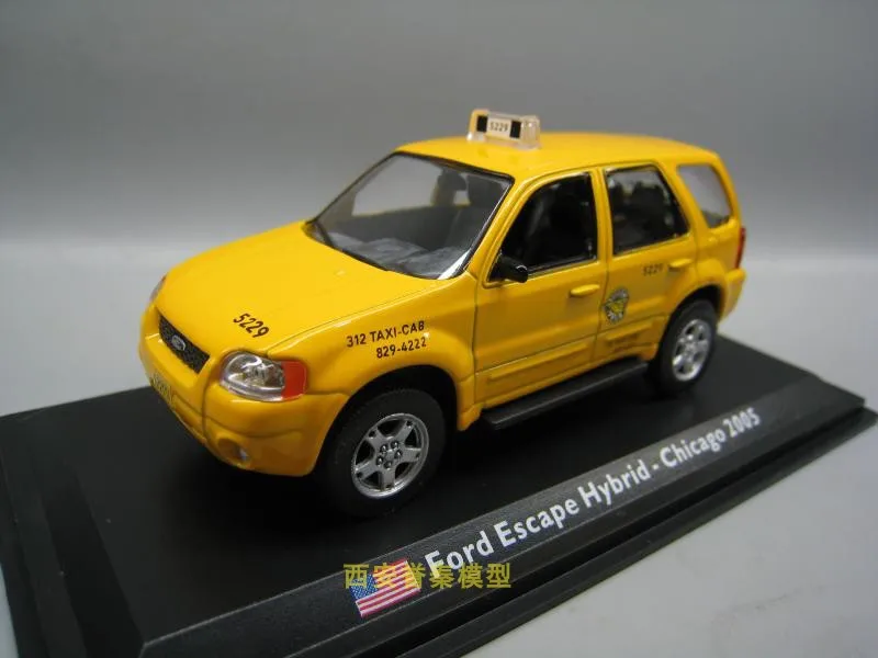 LEO 1/43 масштабная модель автомобиля игрушки FORD ESCAPE HYBRID Chicago 2005 такси литье под