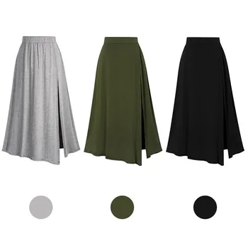 2018 SPRING NEW WOMEN COTTON skirt Big swing Side slit Modal skirts women saias femininas Beach Mid Long skirts saias femininas
2018 SPRING NEW WOMEN COTTON skirt Big swing Side slit Modal skirts women saias femininas Beach Mid Long skirts saias femininas