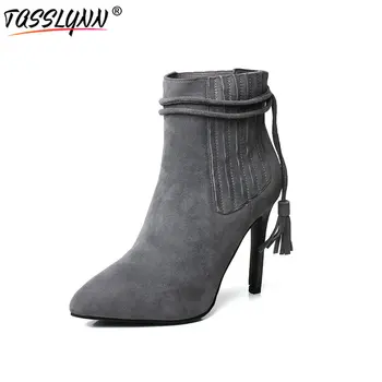 TASSLYNN 2019 Thigh High Boots Women Pointed Toe Kid Suede Ankle Boot Spring Autumn Shoes Square Heels Lady Chelsea Boot Size 6 
TASSLYNN 2019 Thigh High Boots Women Pointed Toe Kid Suede Ankle Boot Spring Autumn Shoes Square Heels Lady Chelsea Boot Size 6