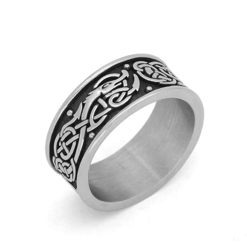 Nordic Viking amulet drgon dreki Scandinavian Jormungand pendant rings stainless steel with valknut rune gift bag
Nordic Viking amulet drgon dreki Scandinavian Jormungand pendant rings stainless steel with valknut rune gift bag