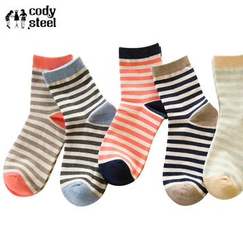 Cody Steel Stripe Woman's Socks Fashion Comfortable In Tube Socks Girls Winter Casual Breathable Cotton Socks Female 3pairs/lot
Cody Steel Stripe Woman's Socks Fashion Comfortable In Tube Socks Girls Winter Casual Breathable Cotton Socks Female 3pairs/lot