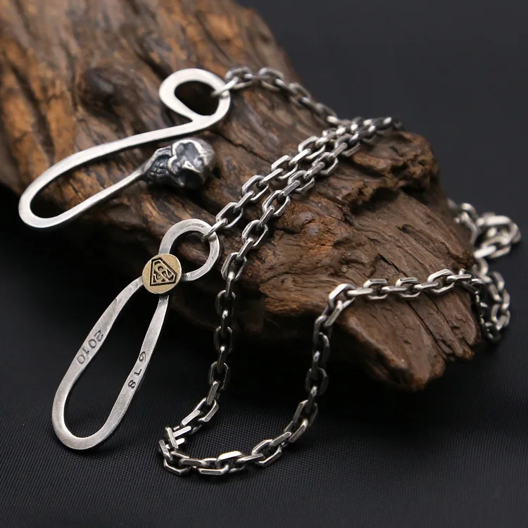 Stoplight One-eyed Skeleton Necklace 925 Sterling Silver Alpine Dragon Factory Wholesale Thai Silver Men Women
Stoplight One-eyed Skeleton Necklace 925 Sterling Silver Alpine Dragon Factory Wholesale Thai Silver Men Women