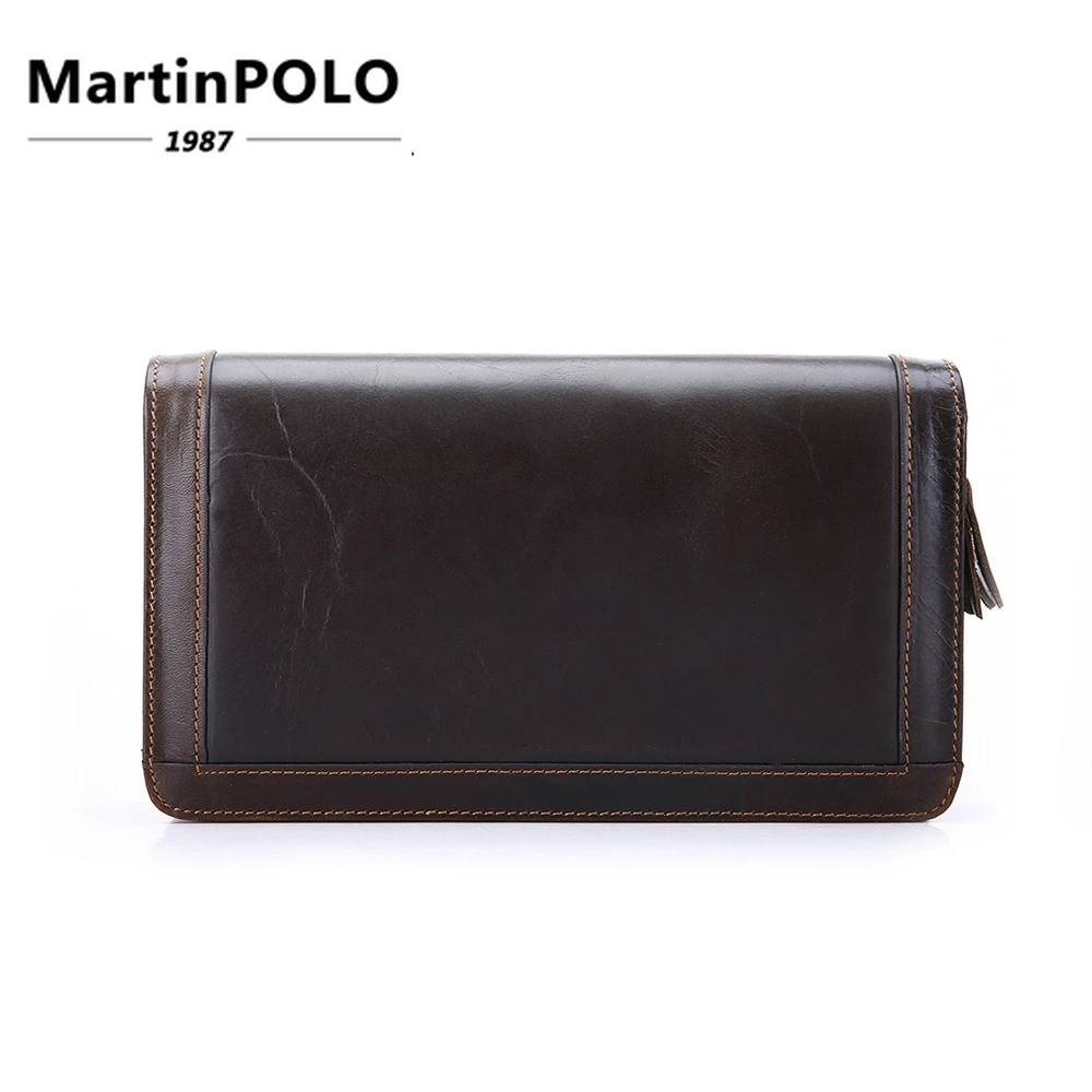 Genuine Leather Men Wallets Double Zipper Men Purse Fashion Male Long Wallet Man's Clutch Bag Cartera Hombre New 2019 J9313
Genuine Leather Men Wallets Double Zipper Men Purse Fashion Male Long Wallet Man's Clutch Bag Cartera Hombre New 2019 J9313