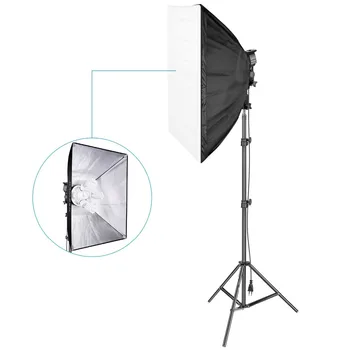 Neewer 800W Photography Studio Softbox Lighting Kit:(1) 20x27 inches Softbox(1)4-Socket Light Holder(4)45W Light Bulb
Neewer 800W Photography Studio Softbox Lighting Kit:(1) 20x27 inches Softbox(1)4-Socket Light Holder(4)45W Light Bulb