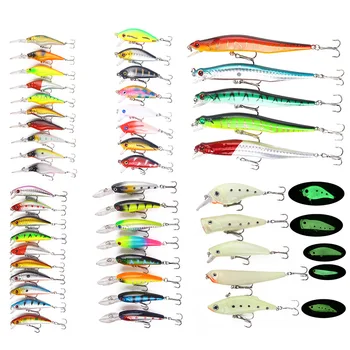 New 46pcs/lot Fishing Lures Mixed 6 Model Minnow Lure Artificial Quality Professional Crankbait Wobblers Fishing Tackle pesca
New 46pcs/lot Fishing Lures Mixed 6 Model Minnow Lure Artificial Quality Professional Crankbait Wobblers Fishing Tackle pesca