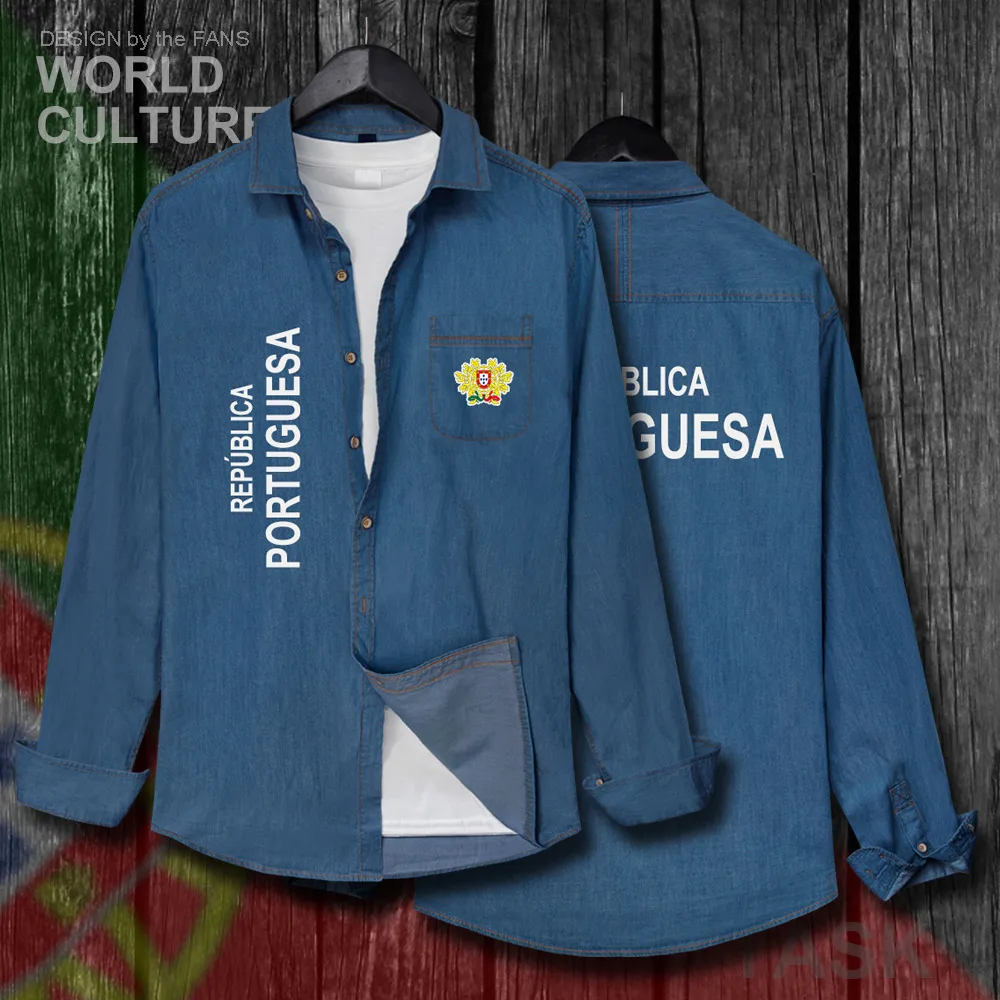 Portugal Portuguese Portuguesa PT Men Fashion Clothes Autumn Cotton Turn-down Collar Jeans Shirt Long Sleeve Cowboy Coat New 20
Portugal Portuguese Portuguesa PT Men Fashion Clothes Autumn Cotton Turn-down Collar Jeans Shirt Long Sleeve Cowboy Coat New 20