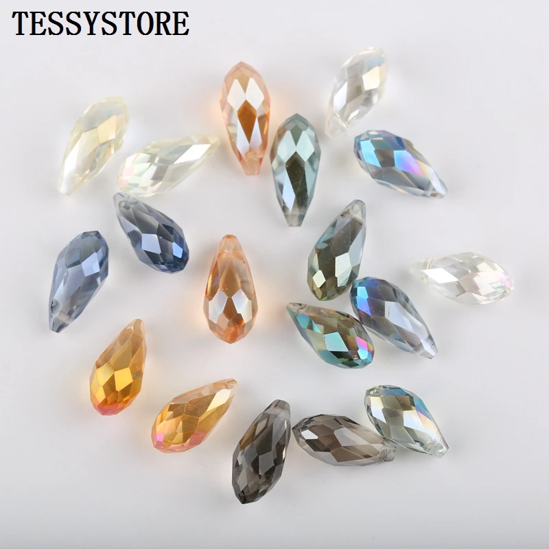 20pcs 8*17mm Pointed Water Drop Shape Color Cut Faceted Crystal Beads Loose Spacer Glass Beads For Jewelry Making Accessories
20pcs 8*17mm Pointed Water Drop Shape Color Cut Faceted Crystal Beads Loose Spacer Glass Beads For Jewelry Making Accessories