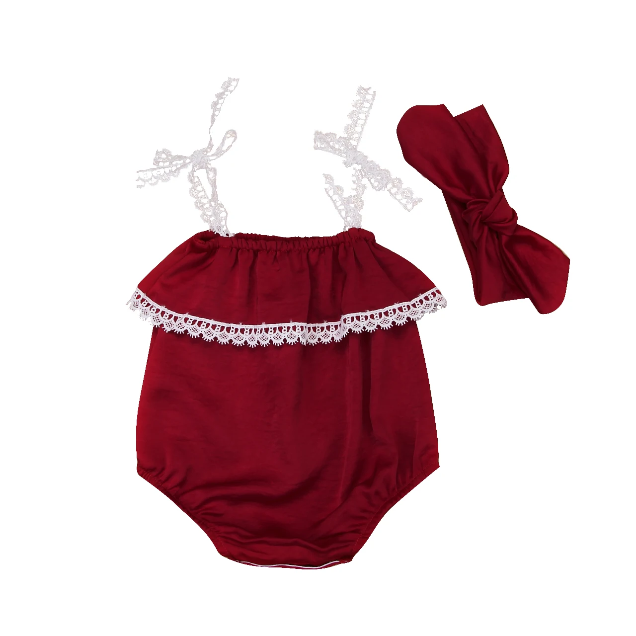 QH 2Pcs Newborn Baby Girl 2018 Lace Strap Red Bodysuit Jumpsuit Outfits Cute Summer Sunsuit Clothing 0-24M
QH 2Pcs Newborn Baby Girl 2018 Lace Strap Red Bodysuit Jumpsuit Outfits Cute Summer Sunsuit Clothing 0-24M