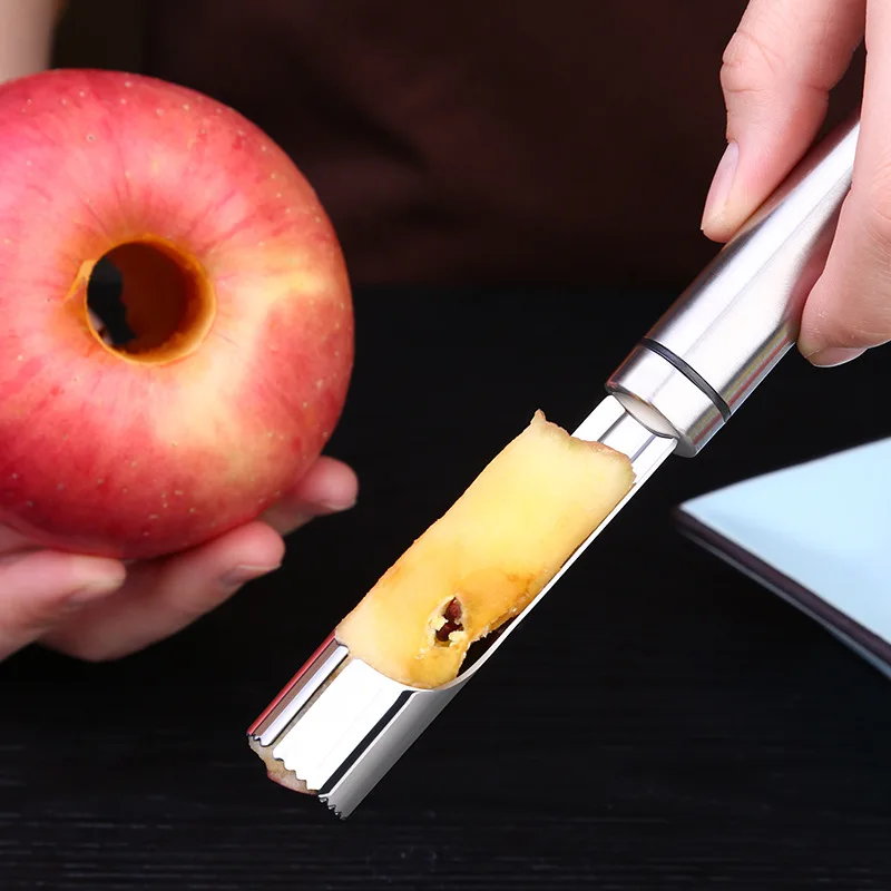 Stainless Steel Apple Corer Cutter High Quality Apple Fruit Corer Core Remover Handle Kitchen Craft with Soft Grip Fruit tools 
Stainless Steel Apple Corer Cutter High Quality Apple Fruit Corer Core Remover Handle Kitchen Craft with Soft Grip Fruit tools