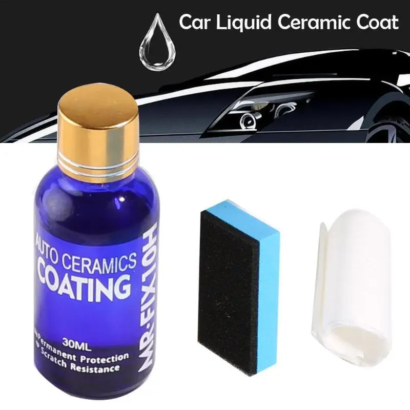 30mL Car Ceramic Coating Liquid Glass 10H Hardness Nano Coating Paint Care Anti-scratch Auto Detailing Glasscoat Car Polish
30mL Car Ceramic Coating Liquid Glass 10H Hardness Nano Coating Paint Care Anti-scratch Auto Detailing Glasscoat Car Polish