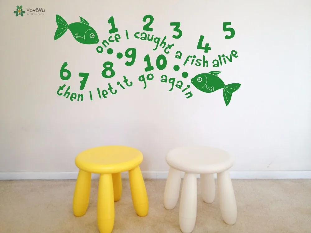 YOYOYU Wall Decal Fish Quote Vinyl Wall Stickers Removable Animal For Kids Rooms Bedroom Art Mural Interior Home Decor DIY SY935
YOYOYU Wall Decal Fish Quote Vinyl Wall Stickers Removable Animal For Kids Rooms Bedroom Art Mural Interior Home Decor DIY SY935
