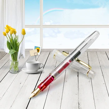 Transparent Body Fountain pen 0.38mm Iraurita pens dolma kalem Stationery Office school supplies penna stilografica 1002
Transparent Body Fountain pen 0.38mm Iraurita pens dolma kalem Stationery Office school supplies penna stilografica 1002