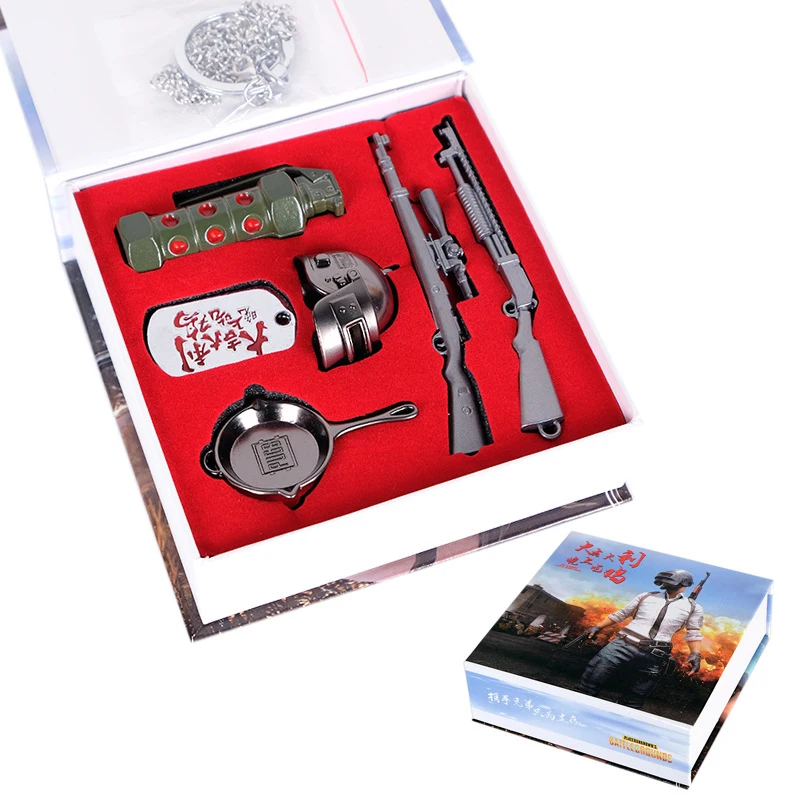 2017 Game Playerunknown's Battleground PUBG Pendants Keychains Set Pans Helmet Weapons Metal Keyrings Accessories Collectible
2017 Game Playerunknown's Battleground PUBG Pendants Keychains Set Pans Helmet Weapons Metal Keyrings Accessories Collectible
