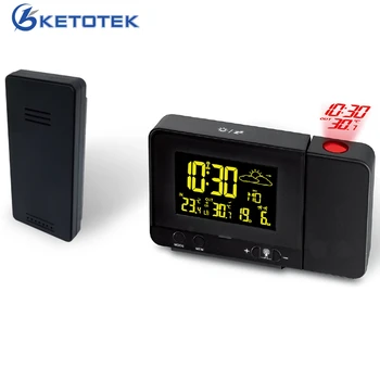 LCD Digital Projection Alarm Clock Wireless Weather Station Projection Clock with Date Thermometer Temperature Meter
LCD Digital Projection Alarm Clock Wireless Weather Station Projection Clock with Date Thermometer Temperature Meter