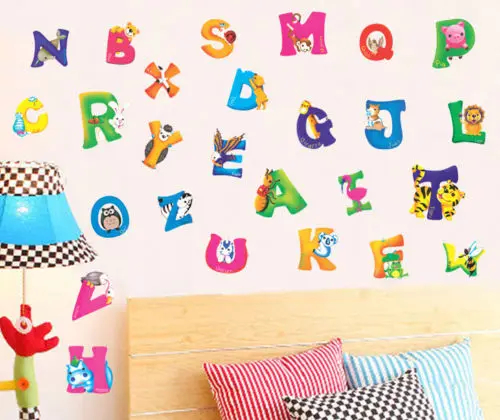 Adorable Alphabet Sticker nursery decor wall sticker kids room decorative adesivo de parede removable pvc wall decals Sticker
Adorable Alphabet Sticker nursery decor wall sticker kids room decorative adesivo de parede removable pvc wall decals Sticker
