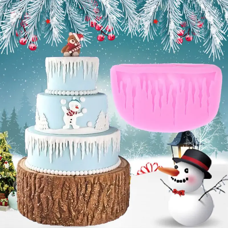 Icicles Cake Decoration Silicone Mold Sugarcraft Frozen Fondant Cake Christmas Decor
Icicles Cake Decoration Silicone Mold Sugarcraft Frozen Fondant Cake Christmas Decor