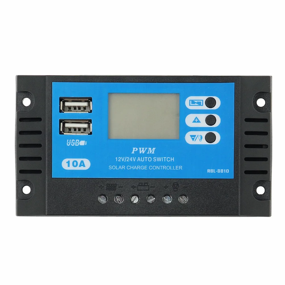 solar charge controller 10A PWM Solar battery charger Solar PV Regulators with LCD Display and 5V USB
solar charge controller 10A PWM Solar battery charger Solar PV Regulators with LCD Display and 5V USB