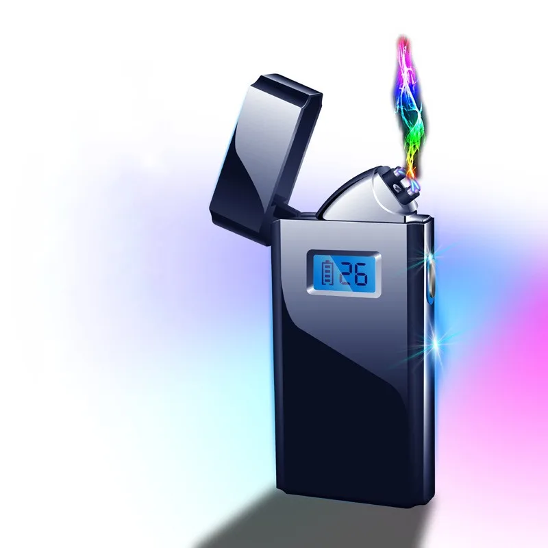 Newest LED Digital Display USB Cigarette Lighter Metal Dual Arc Plasma Lighter Winproof Rechargeable Electric Lighters Men Gifts
Newest LED Digital Display USB Cigarette Lighter Metal Dual Arc Plasma Lighter Winproof Rechargeable Electric Lighters Men Gifts