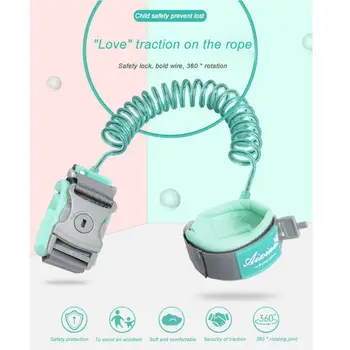 For 360°Anti Lost WristLink Traction Rope Toddler Kids Safety Harness Leash Strap
For 360°Anti Lost WristLink Traction Rope Toddler Kids Safety Harness Leash Strap