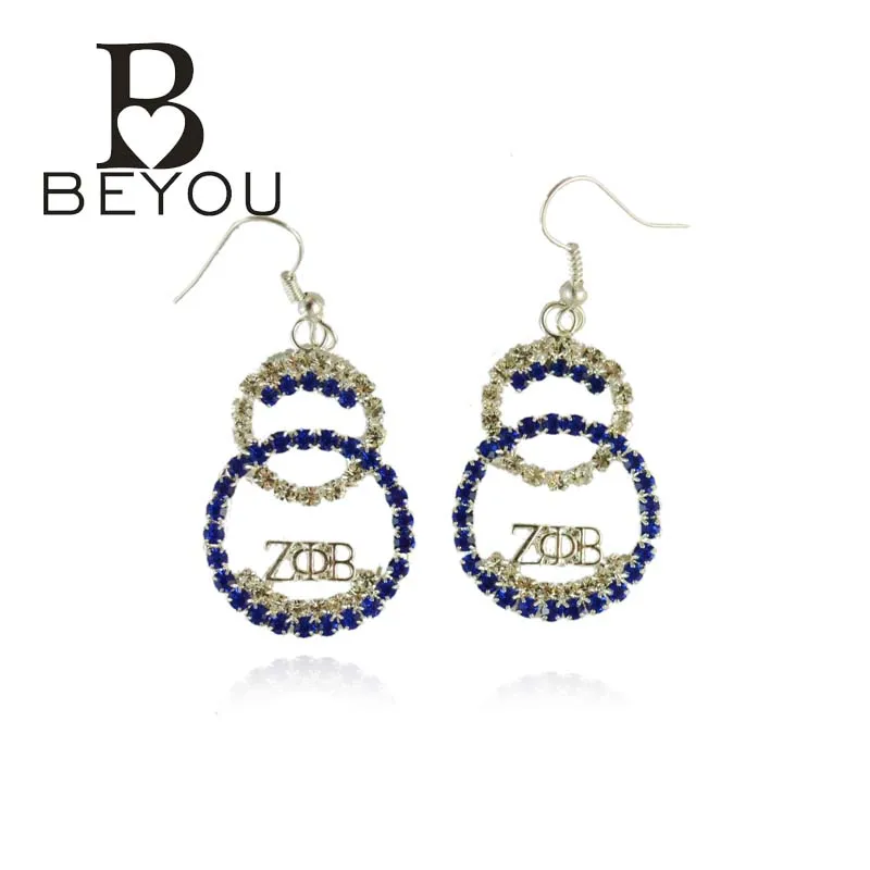 Newest crystal ZETA PHI BETA Sorority Earring blue and white cup chain ZPB earring free shipping
Newest crystal ZETA PHI BETA Sorority Earring blue and white cup chain ZPB earring free shipping
