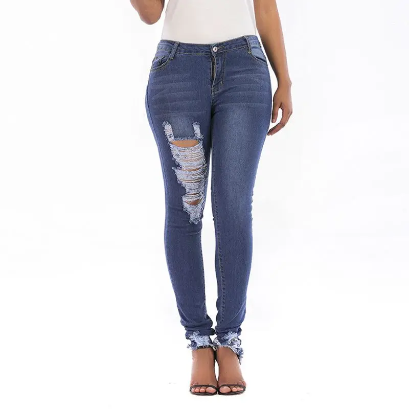 Рваные джинсы-бойфренды с дырками женские брюки крутые джинсы винтажные прямые