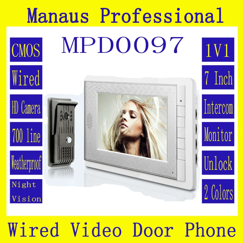 D97b Latest Wired Magnetic Lock One to One Video door phone,Smart Home 7 inch Screen Display Video Intercom Phone
D97b Latest Wired Magnetic Lock One to One Video door phone,Smart Home 7 inch Screen Display Video Intercom Phone