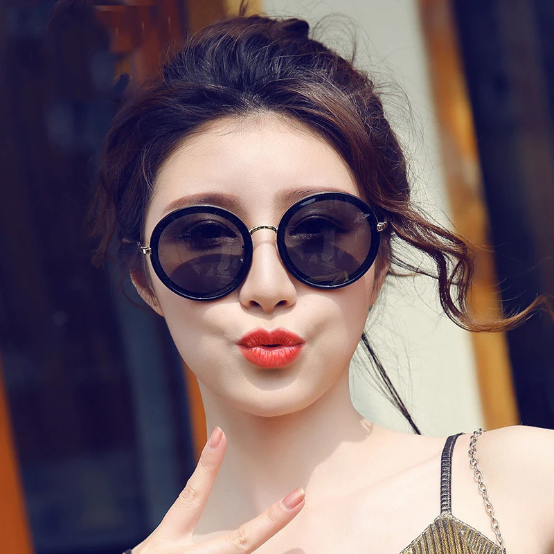 New Korean Fashion Polarizing Sunglasses Ladies Round Prescription sunglasses custom
New Korean Fashion Polarizing Sunglasses Ladies Round Prescription sunglasses custom