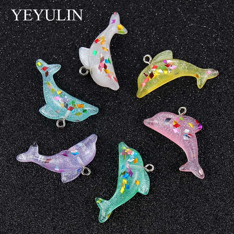 10pcs Mixed Color Resin Dolphin Charms Pendant For Woman Girls Necklace Bracelet DIY Jewelry Making
10pcs Mixed Color Resin Dolphin Charms Pendant For Woman Girls Necklace Bracelet DIY Jewelry Making