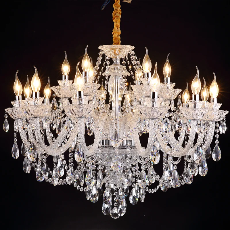European Candle Crystal Lamp Living Room Large Crystal Chandelier Lighting Modern Atmosphere Restaurant Bedroom Hanging Lamps
European Candle Crystal Lamp Living Room Large Crystal Chandelier Lighting Modern Atmosphere Restaurant Bedroom Hanging Lamps