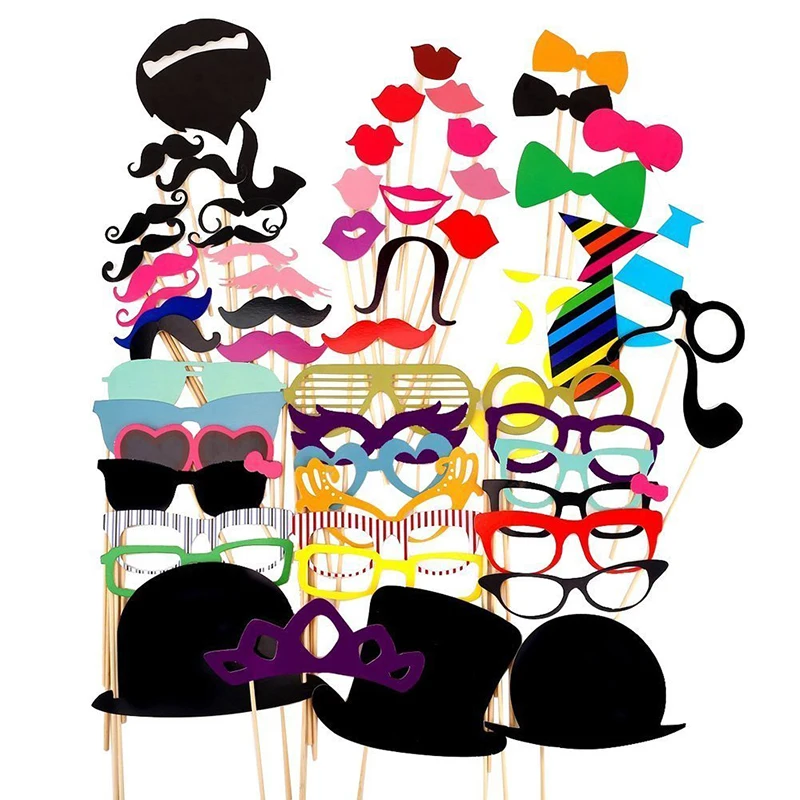 10-58pcs Fun Wedding Decoration Photo Booth Props DIY Mustache Lips Glasses Mask Photobooth Accessories Wedding Party Supplies
10-58pcs Fun Wedding Decoration Photo Booth Props DIY Mustache Lips Glasses Mask Photobooth Accessories Wedding Party Supplies